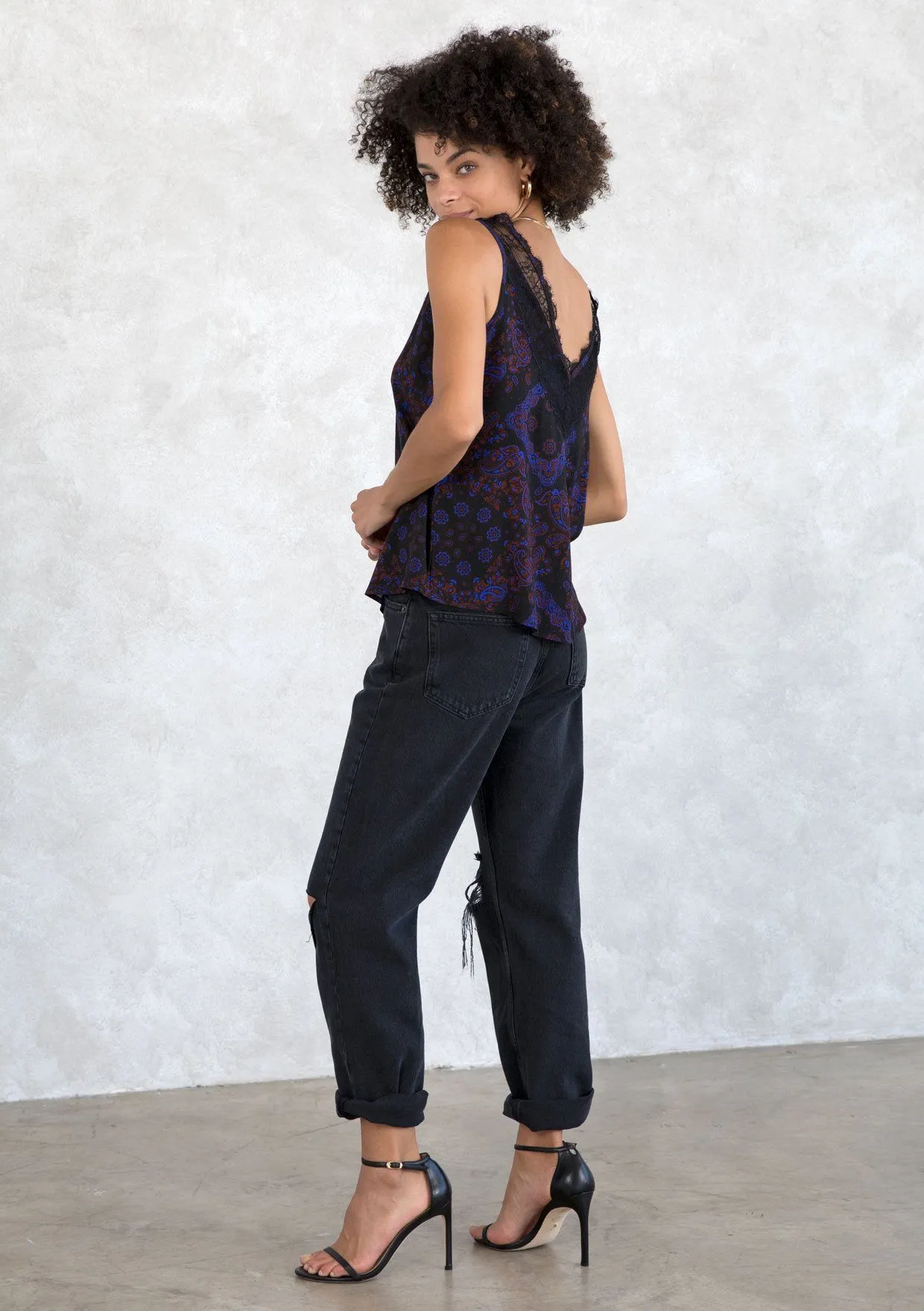 Night Bloom Lace Tank Top