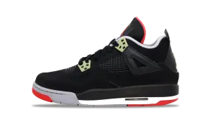 Nike Jordan 4 Retro Bred - Black Cement GS (408452-089) Grade School Size 3Y-7Y