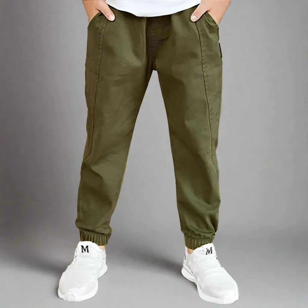 Obsidian Phoenix Boys’ Cotton Casual Sports Pants