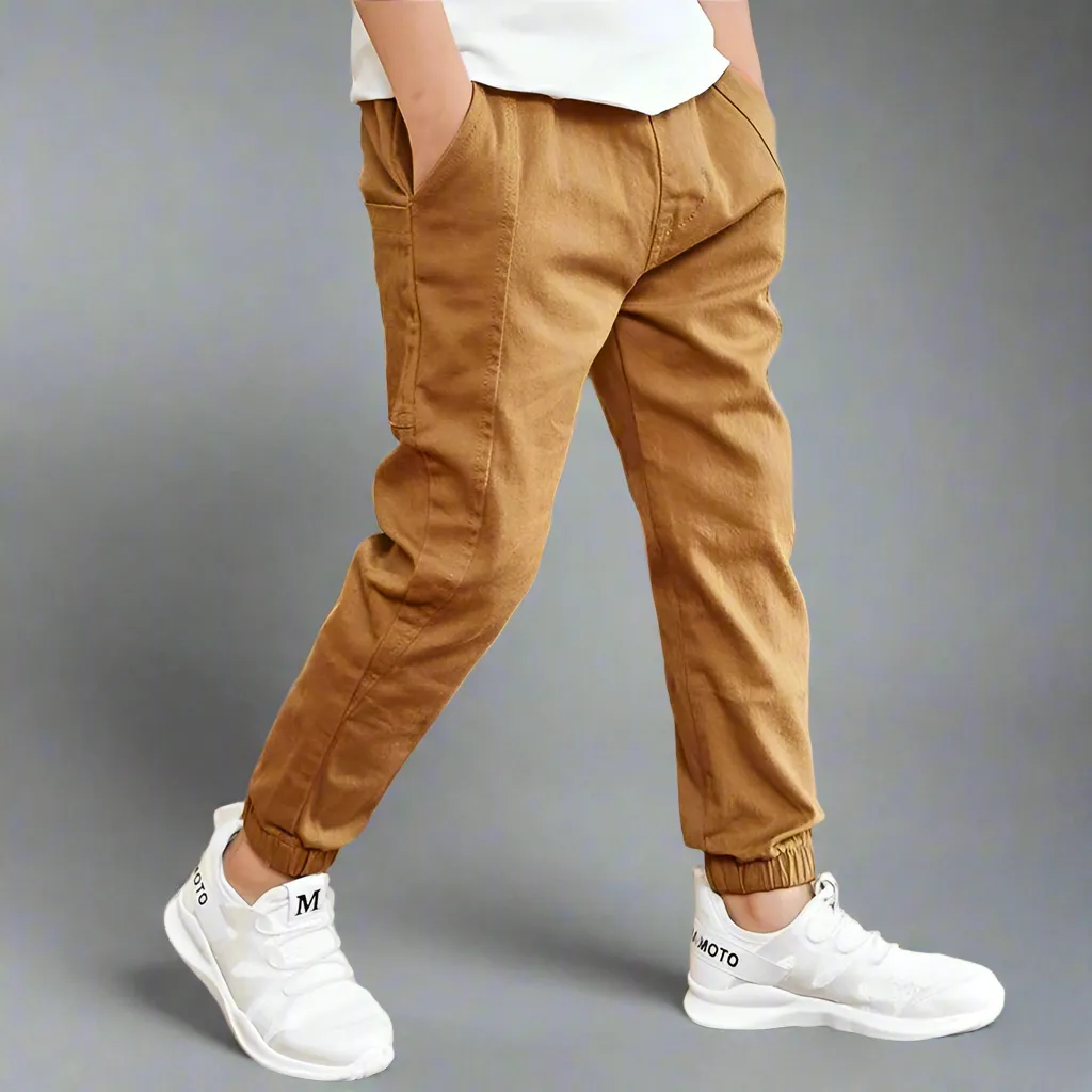 Obsidian Phoenix Boys’ Cotton Casual Sports Pants