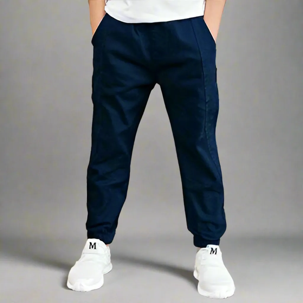 Obsidian Phoenix Boys’ Cotton Casual Sports Pants