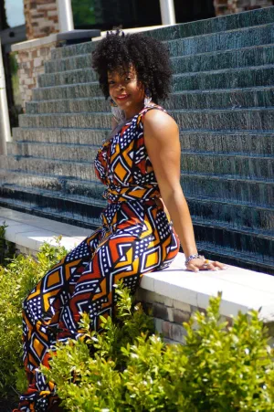 Ola Mud cloth Infinity Jumpsuit