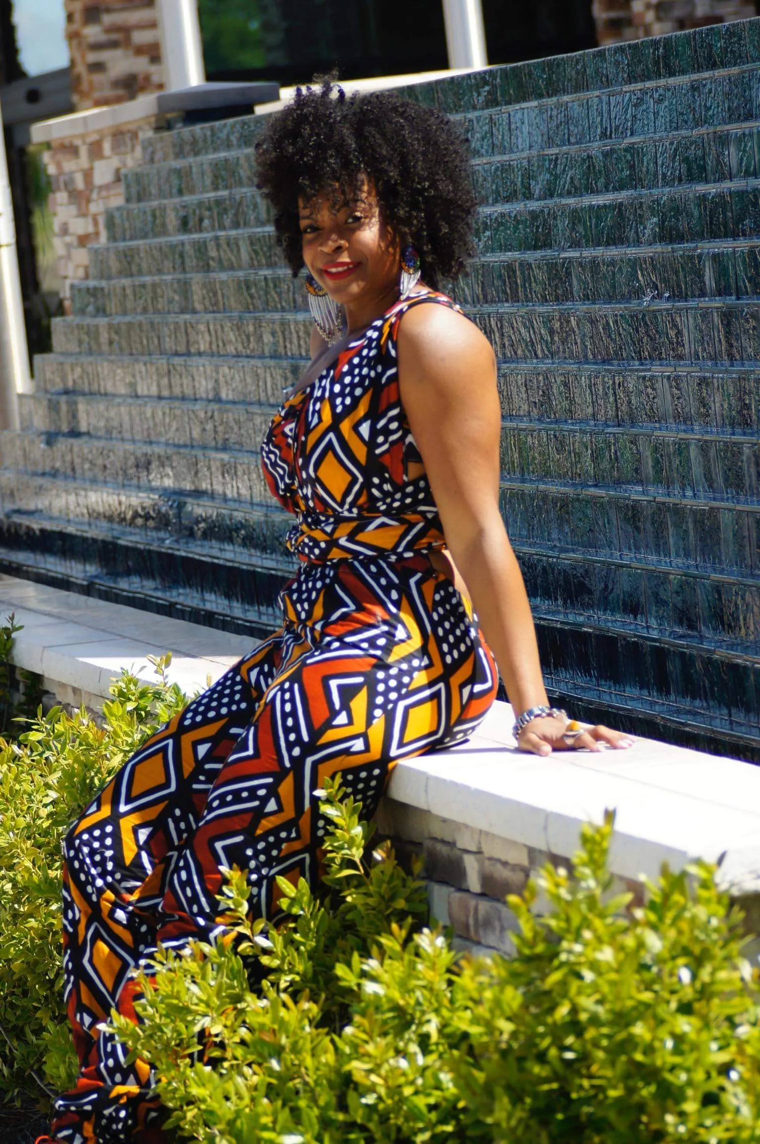 Ola Mud cloth Infinity Jumpsuit