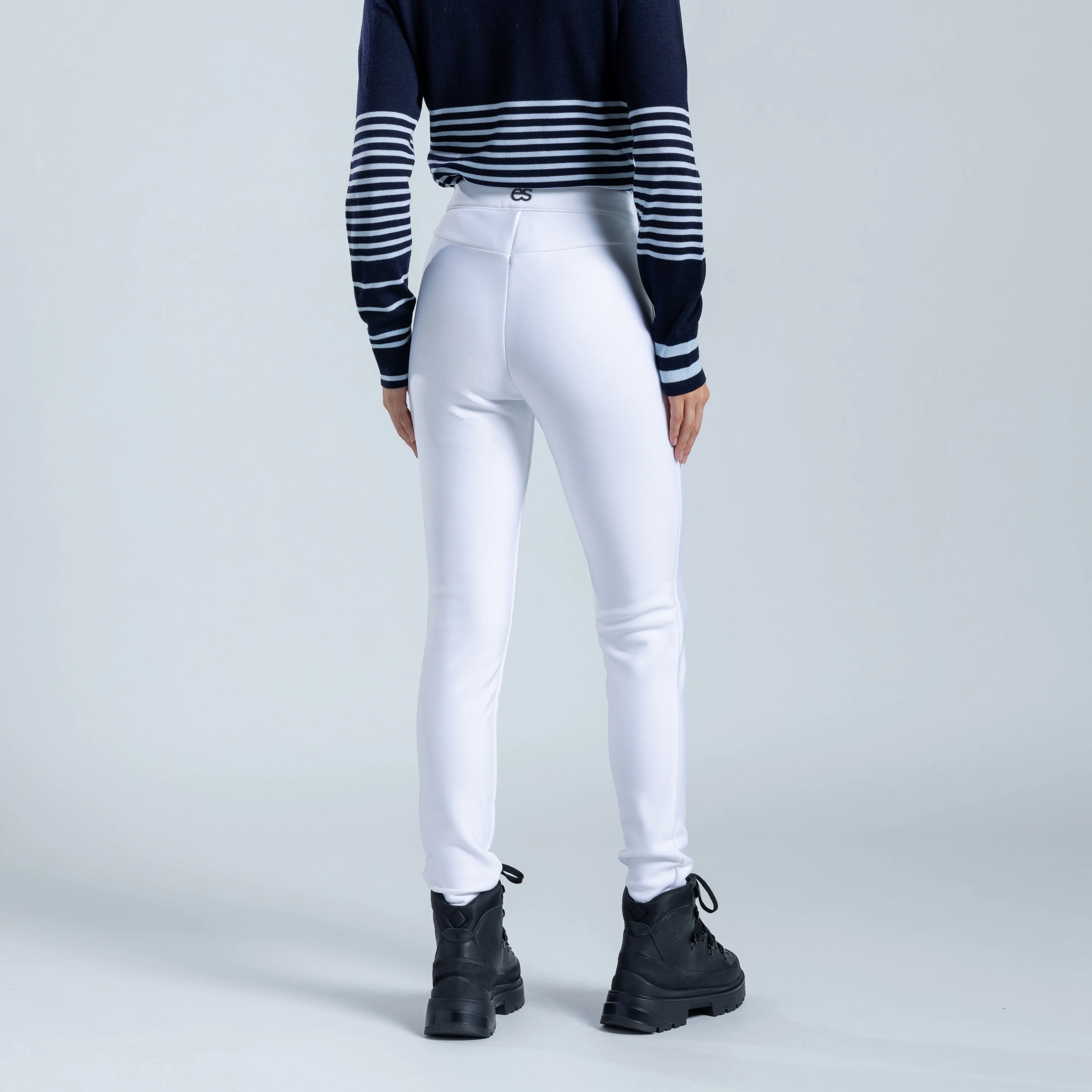 Olivia Slim Leg Metallic Racer Pant