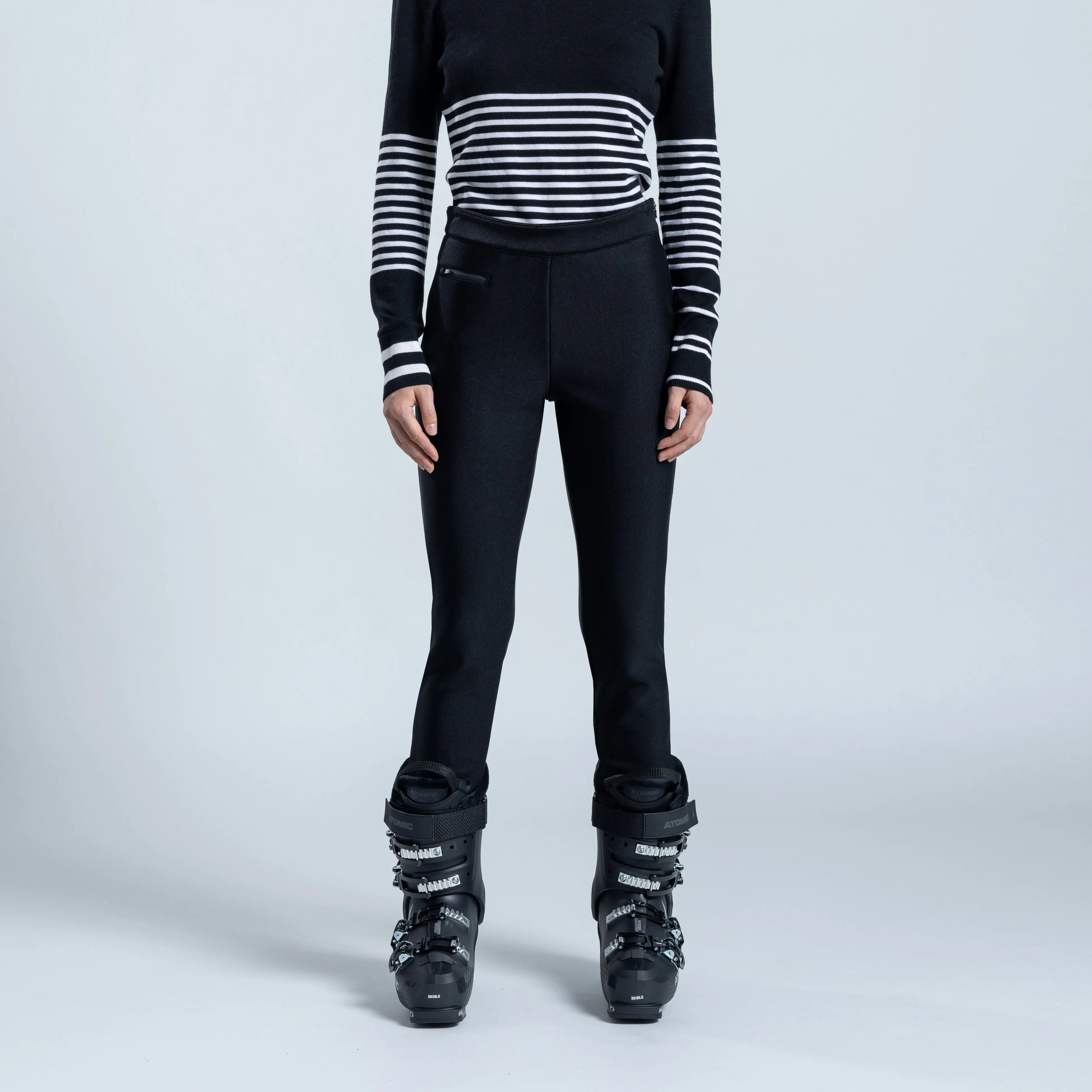 Olivia Slim Leg Metallic Racer Pant