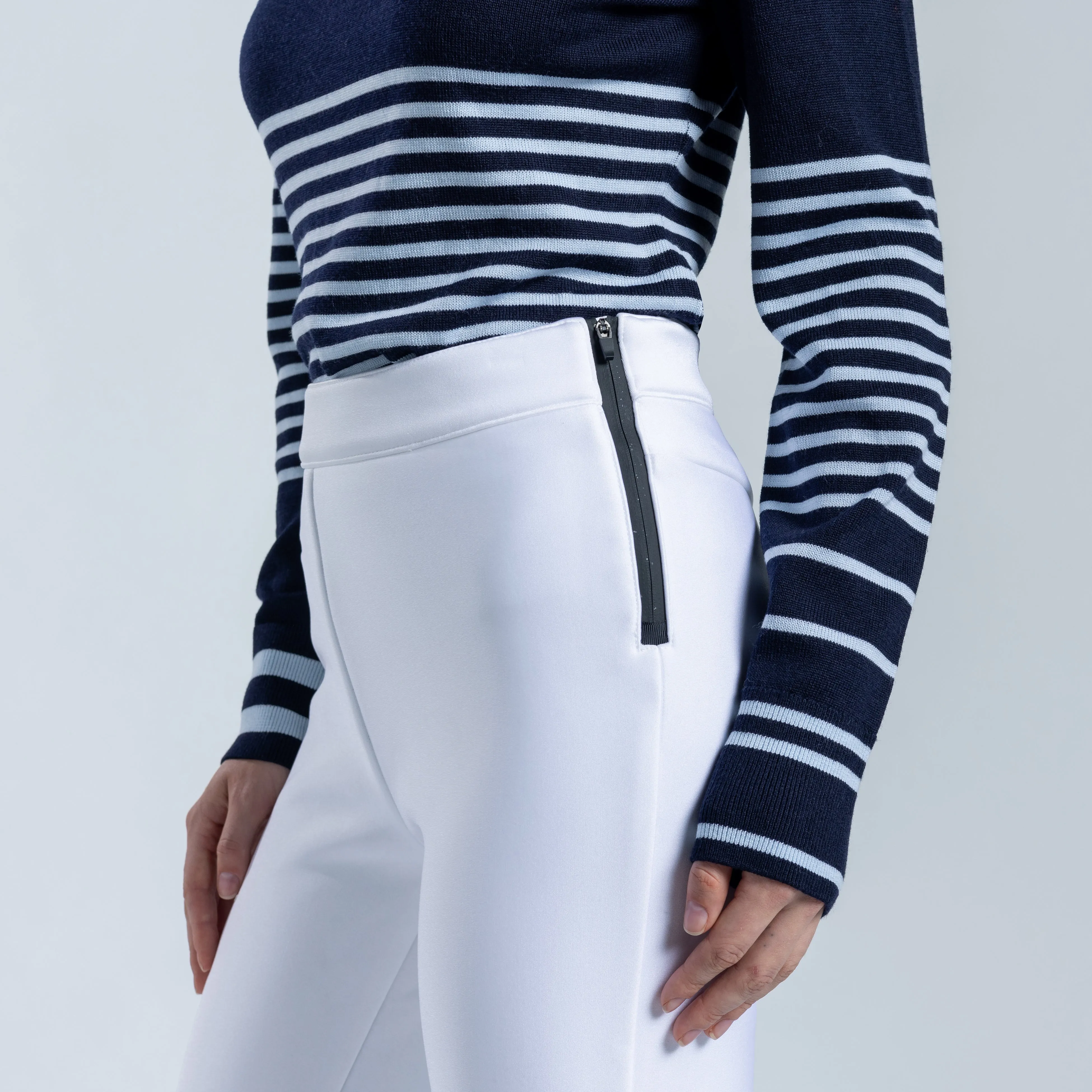 Olivia Slim Leg Metallic Racer Pant