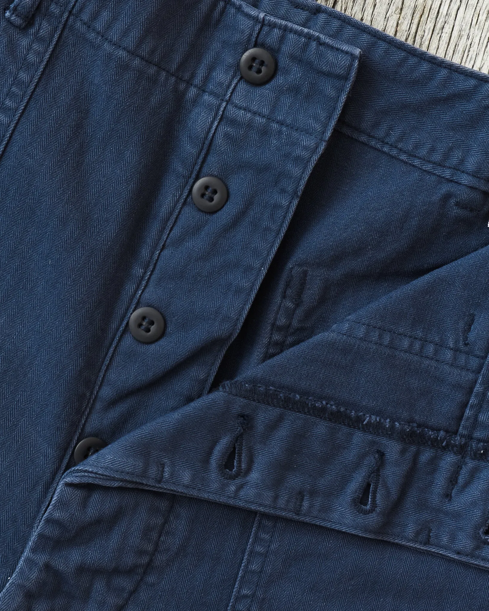 OrSlow 5103 Herringbone Summer Fatigue Trousers Navy