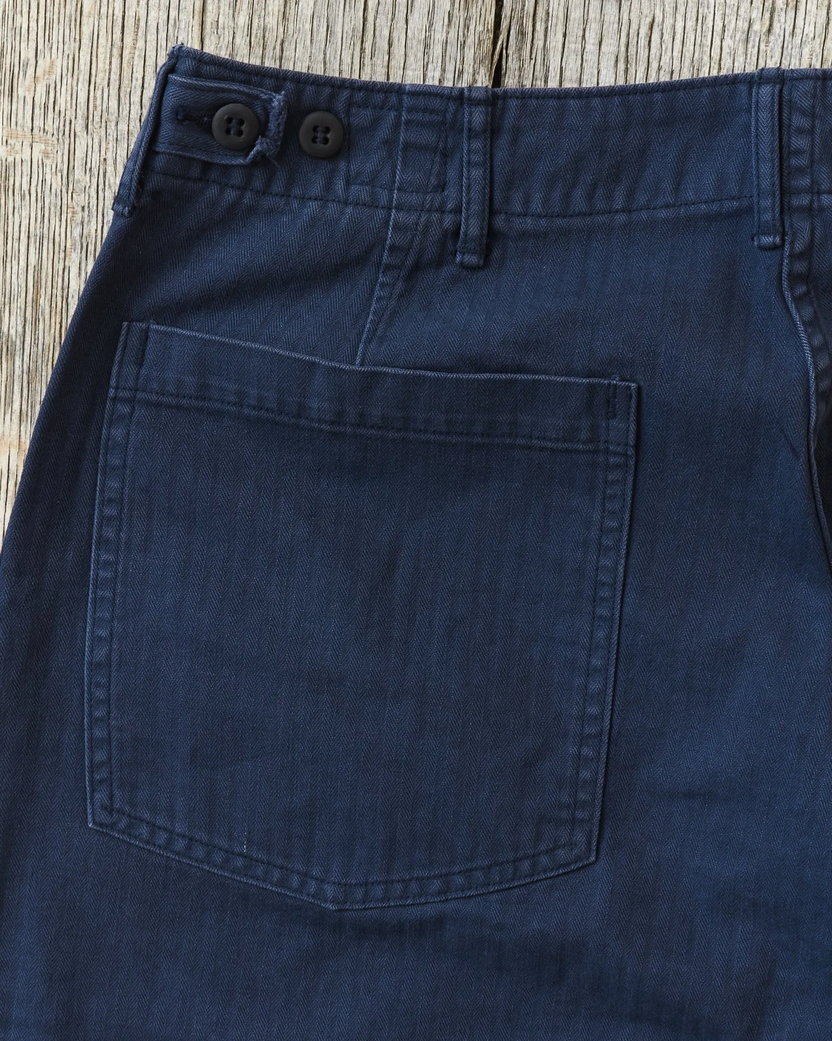 OrSlow 5103 Herringbone Summer Fatigue Trousers Navy