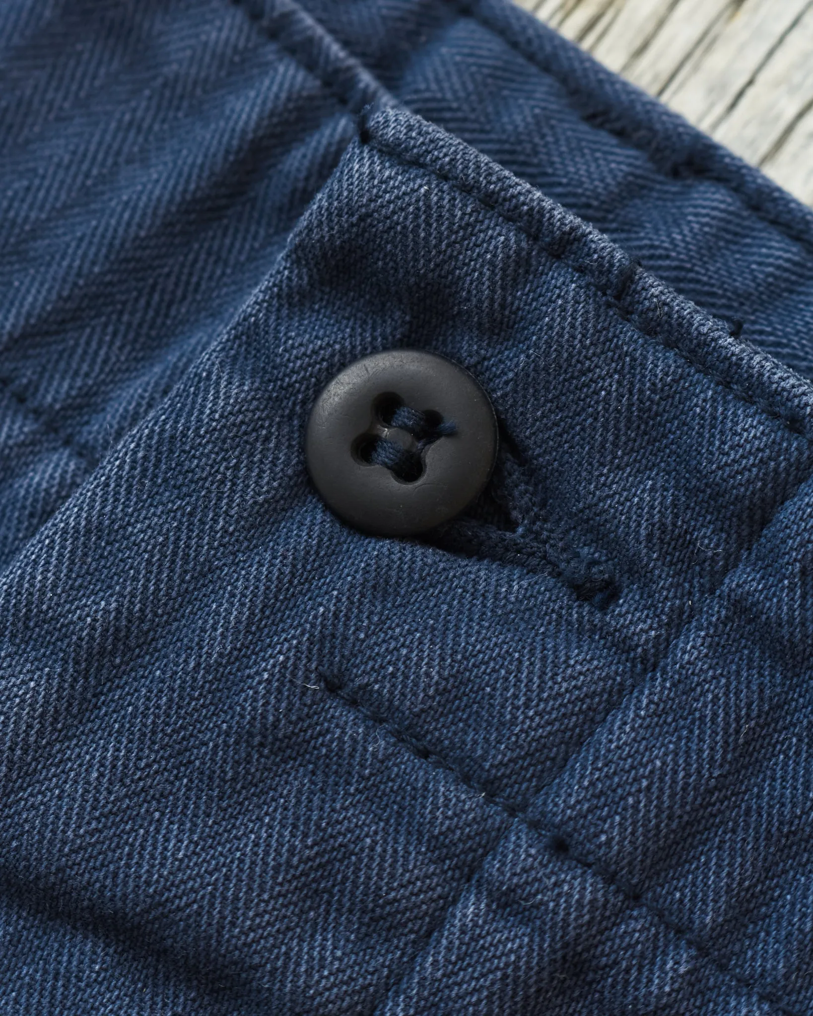 OrSlow 5103 Herringbone Summer Fatigue Trousers Navy