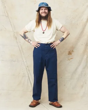 OrSlow 5103 Herringbone Summer Fatigue Trousers Navy