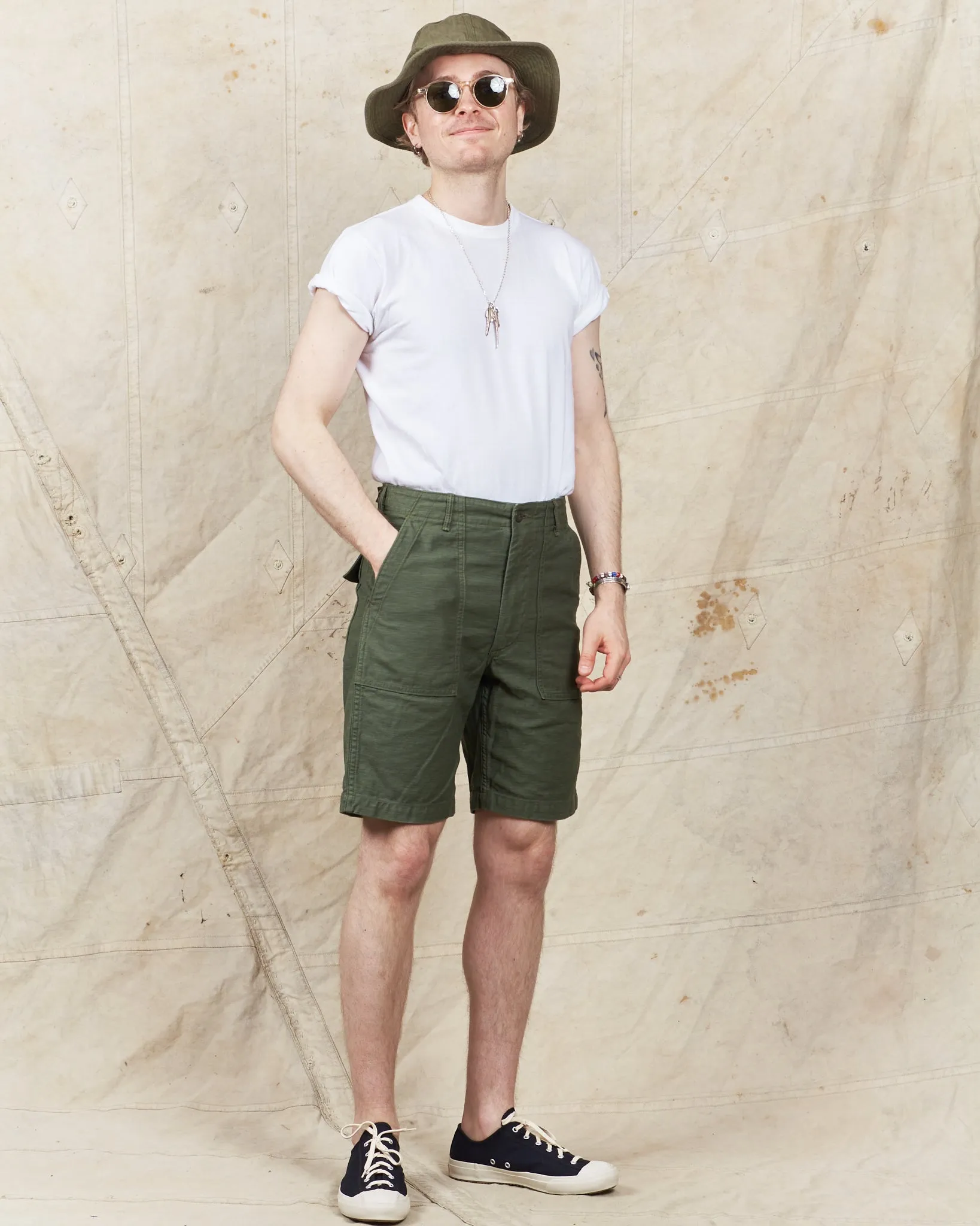 OrSlow Fatigue Shorts Green