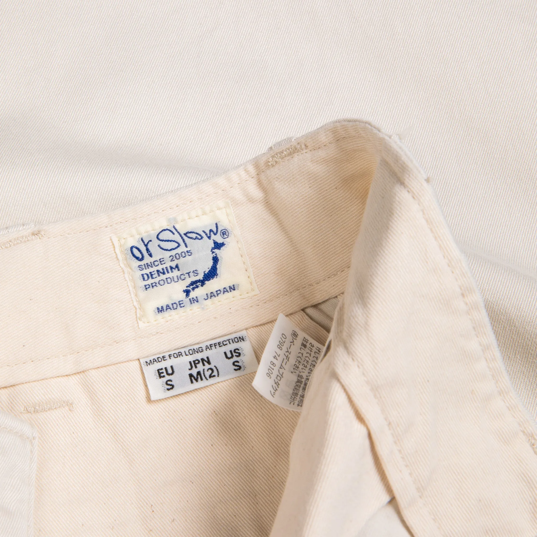 Orslow Vintage Fit Army trousers Ivory