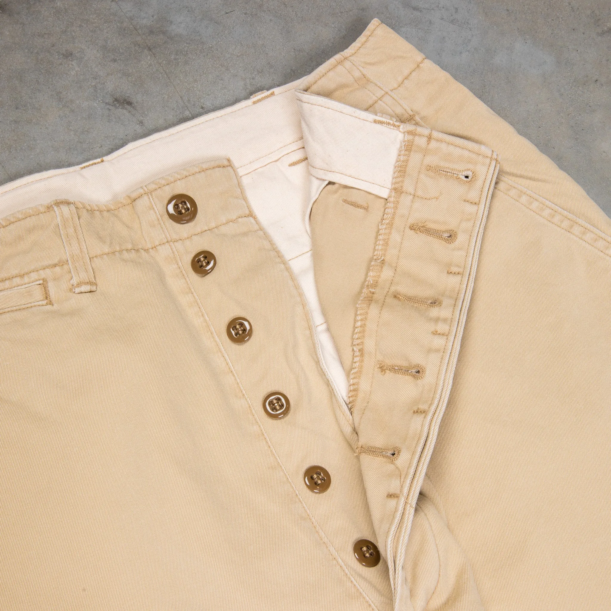 Orslow Vintage Fit Army trousers Khaki Stone Wash