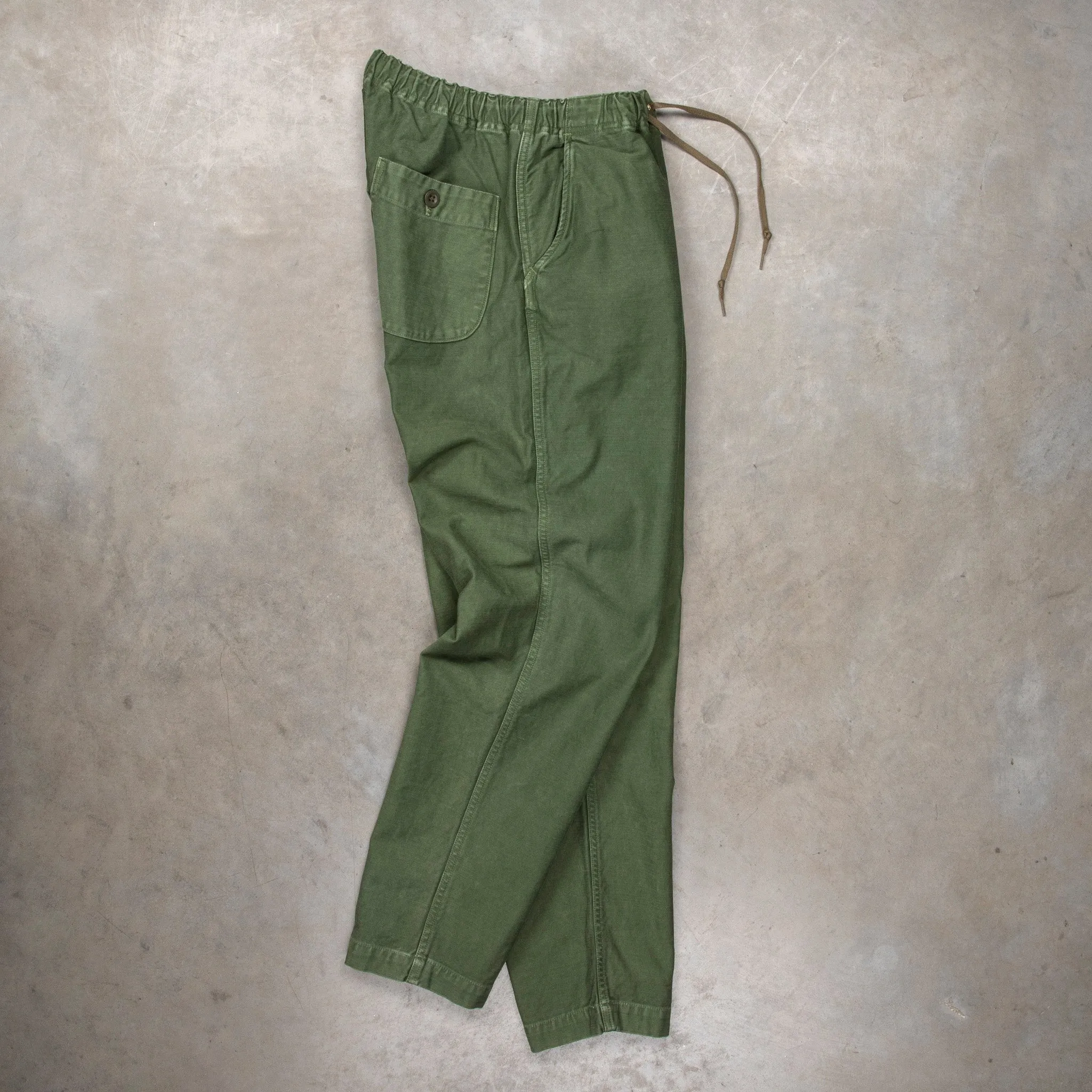 Orslow X Frans Boone Easy Pants Sateen Green Used