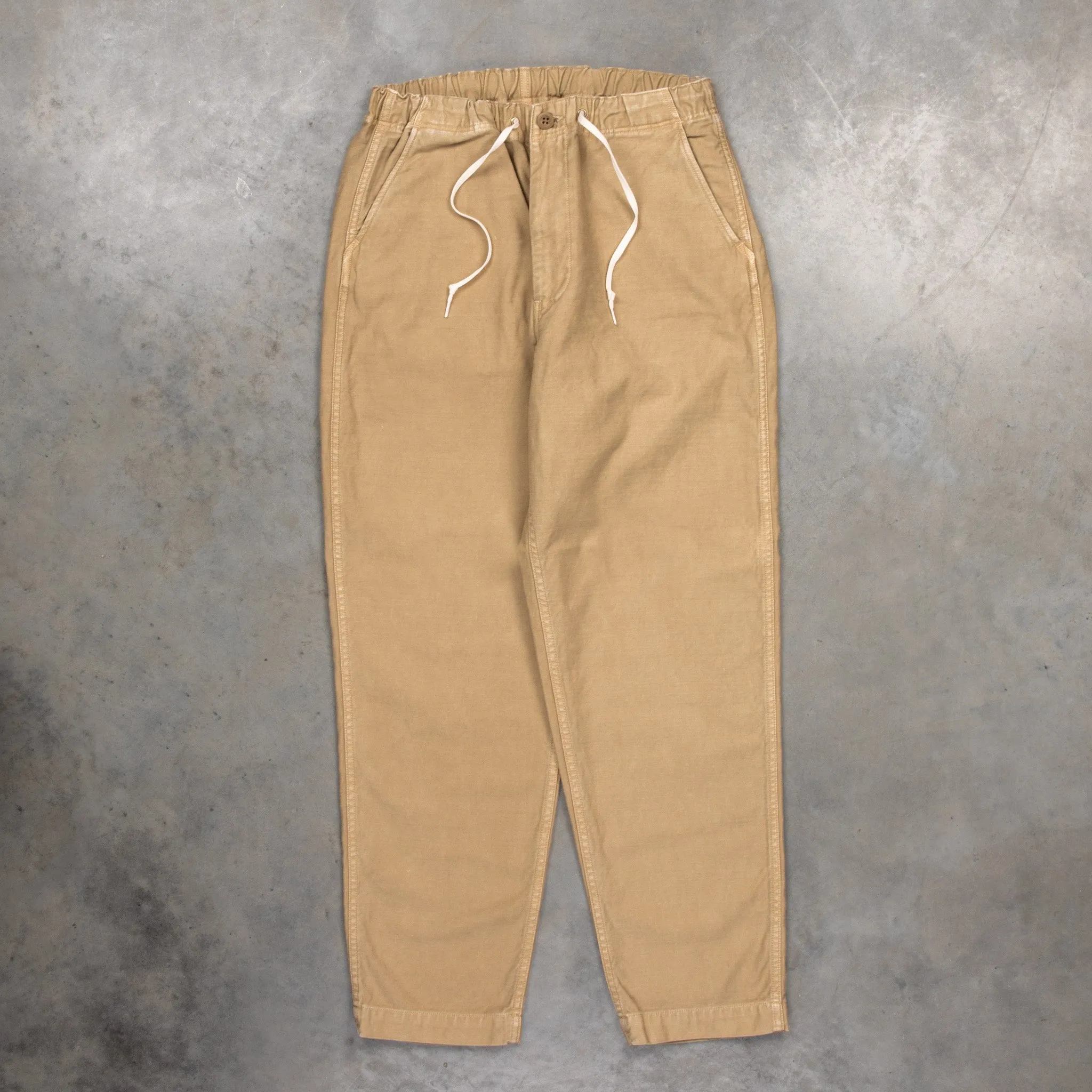 Orslow X Frans Boone Easy Pants Sateen Khaki Stone