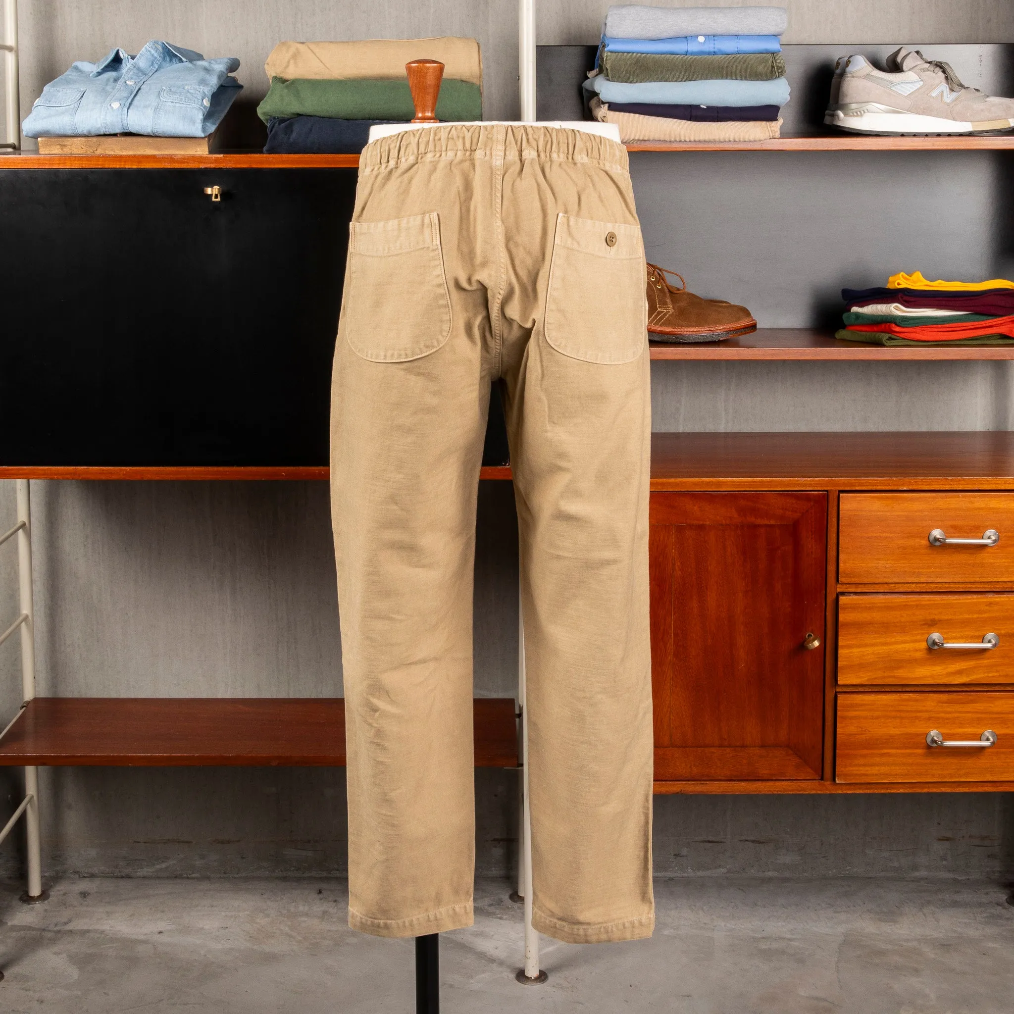 Orslow X Frans Boone Easy Pants Sateen Khaki Stone