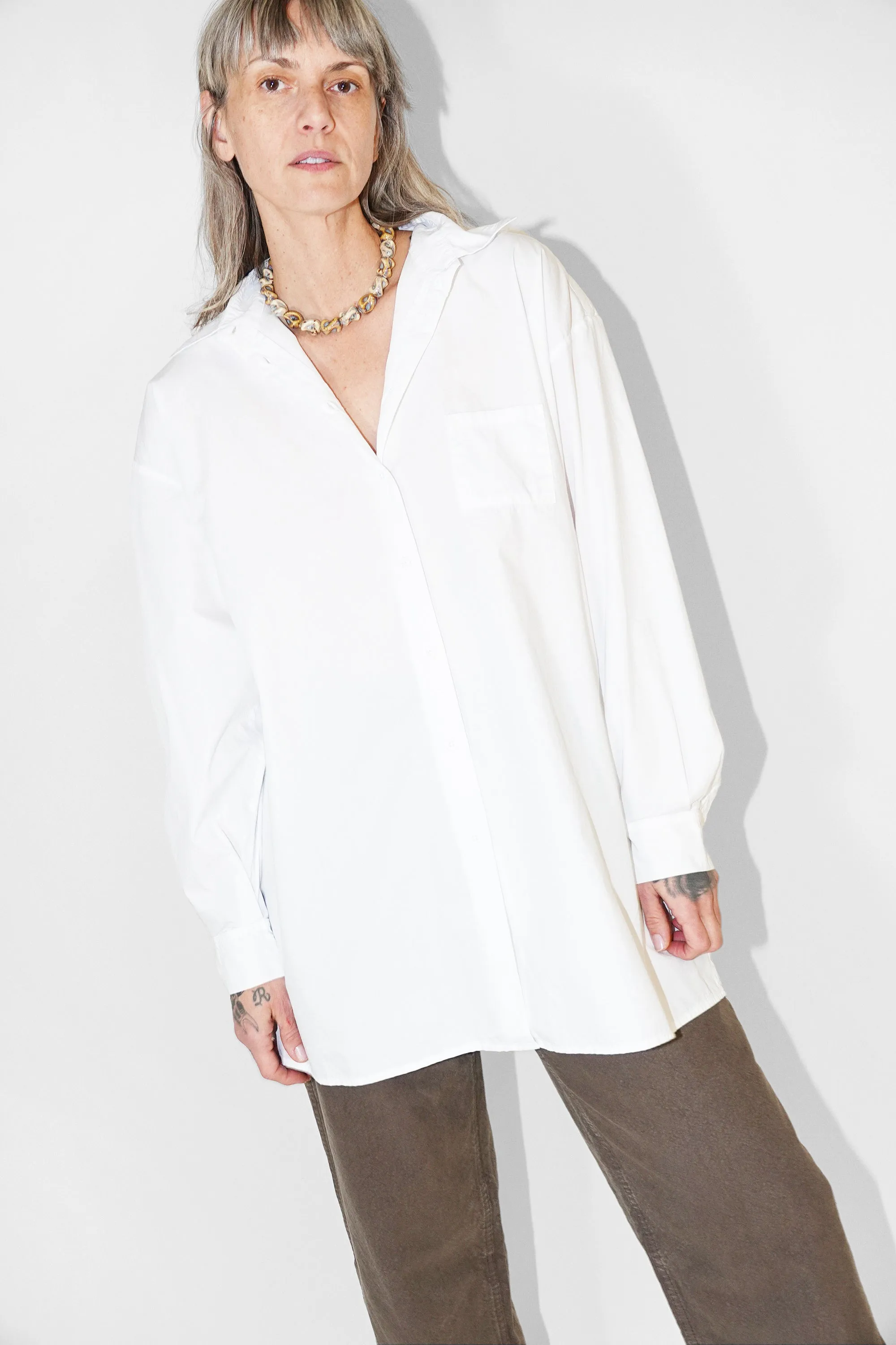 Painter Shirt in Paper White