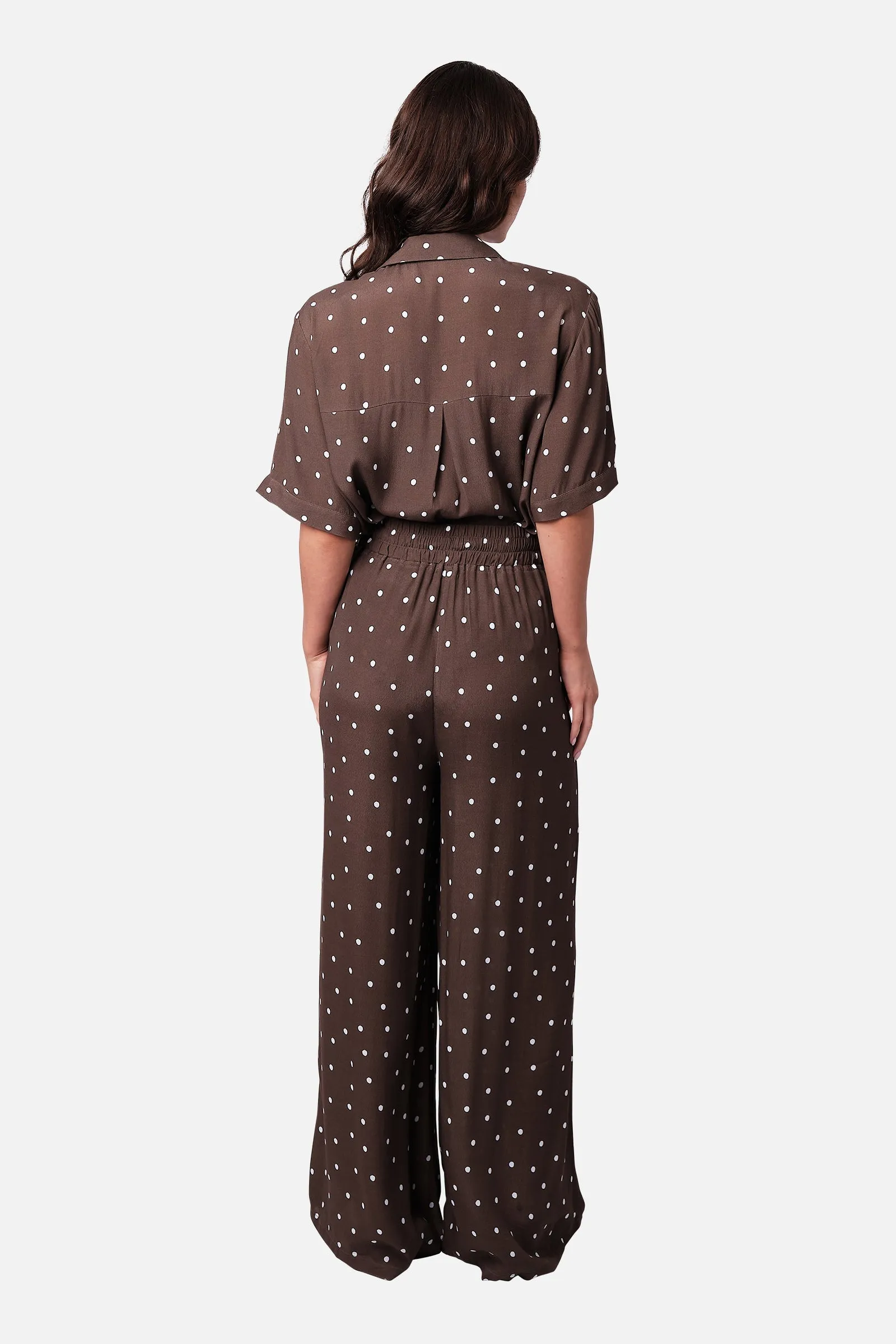 Palazzo Pants CHOCOLATE POLKA