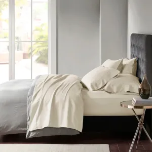 Park Avenue 600 TC Egyptian Cotton Sateen Sheet Set Oatmeal- DEEP SIZE