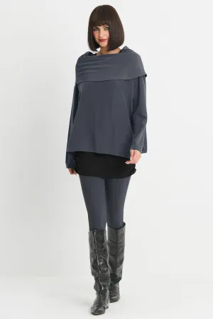 Peachskin Cowl Neck Top