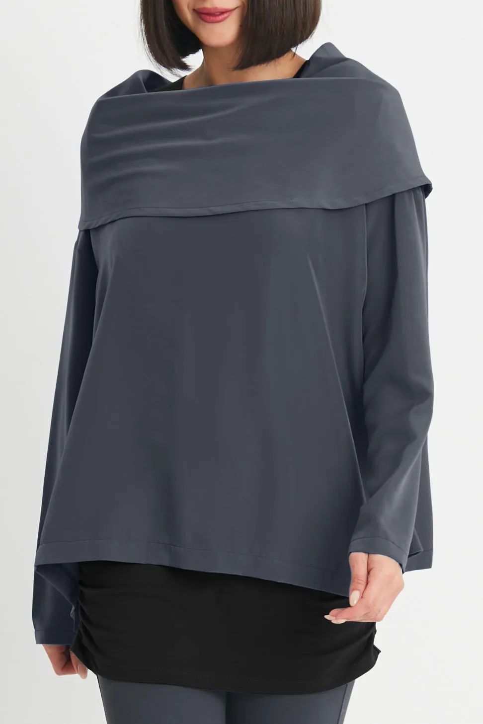 Peachskin Cowl Neck Top