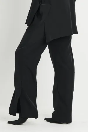 Peachskin Side Slit Pants