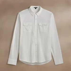 Performance Poplin Shirt - White