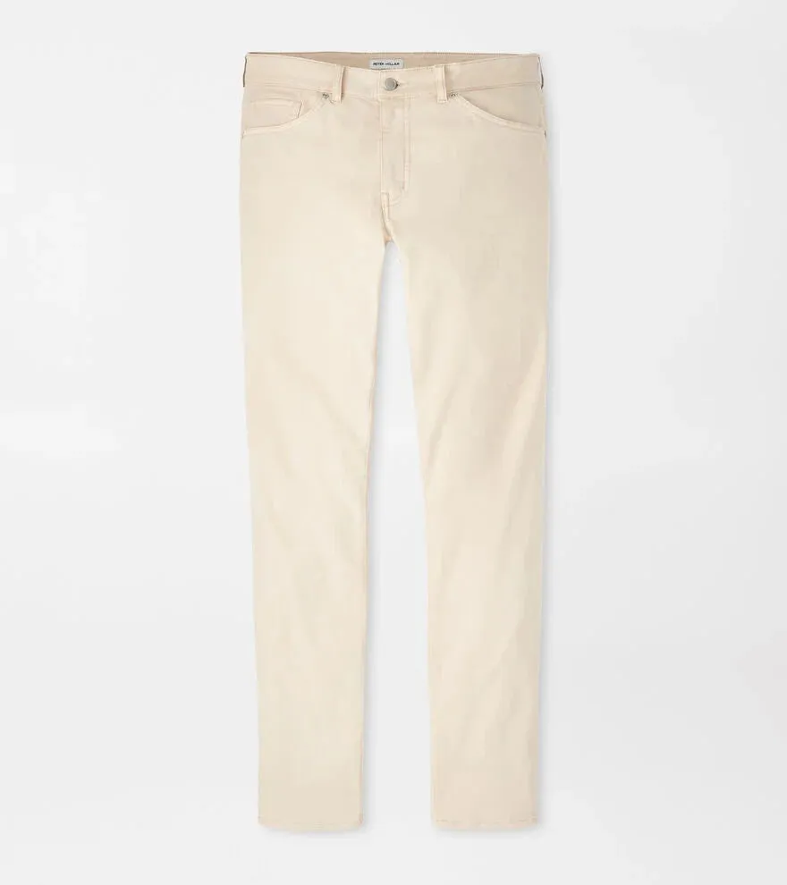 Peter Millar Signature Sateen Five-Pocket Pant - Sand