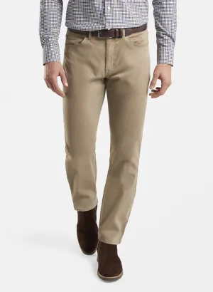 PETER MILLAR ULTIMATE SATEEN FIVE POCKET PANT -  GRAIN