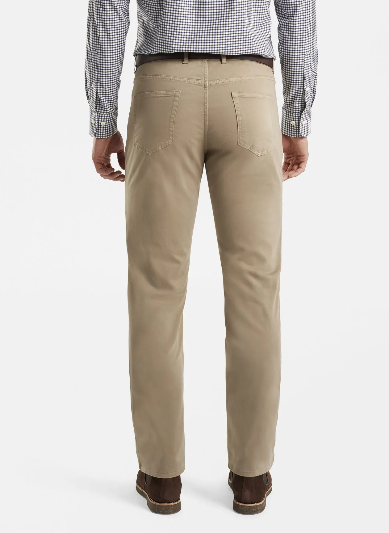 PETER MILLAR ULTIMATE SATEEN FIVE POCKET PANT -  GRAIN
