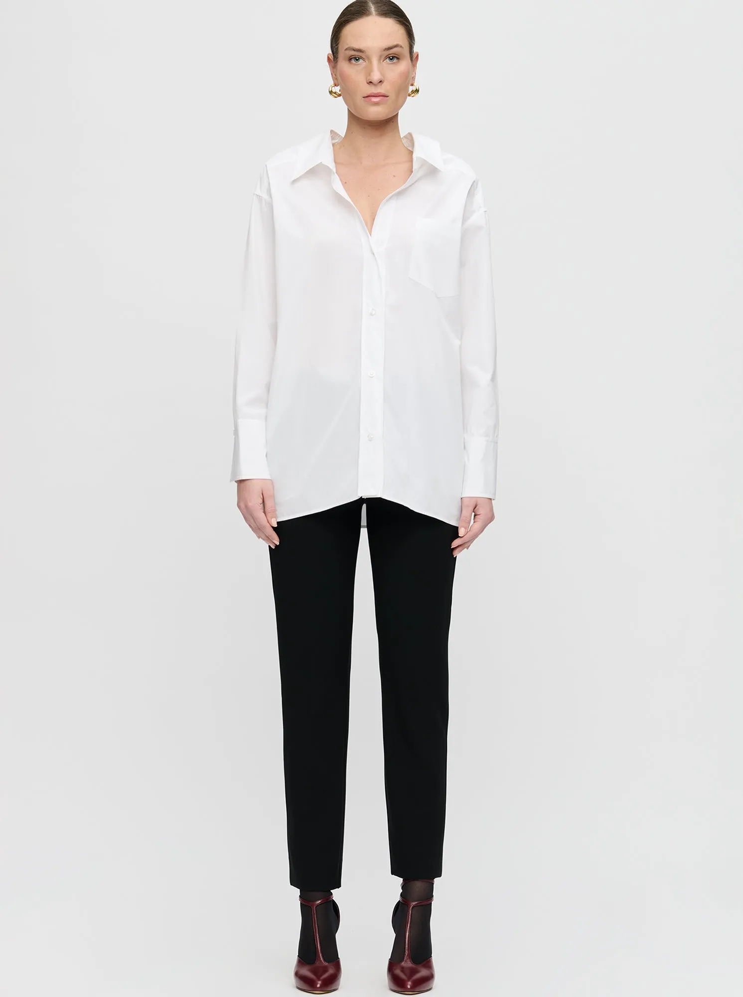 PETRA Poplin Shirt White