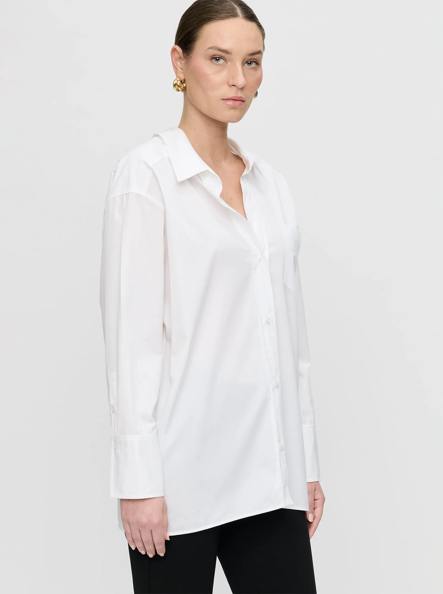 PETRA Poplin Shirt White