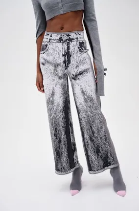PH5 ZAHRA WIDE LEG PANTS- CHARCOAL GRAY