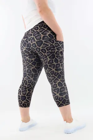 Pink Panther - Casual - Capri Leggings - Pockets