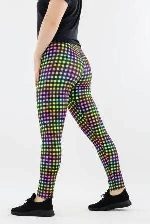 Pinky Gingham - Casual - Long Full Leggings