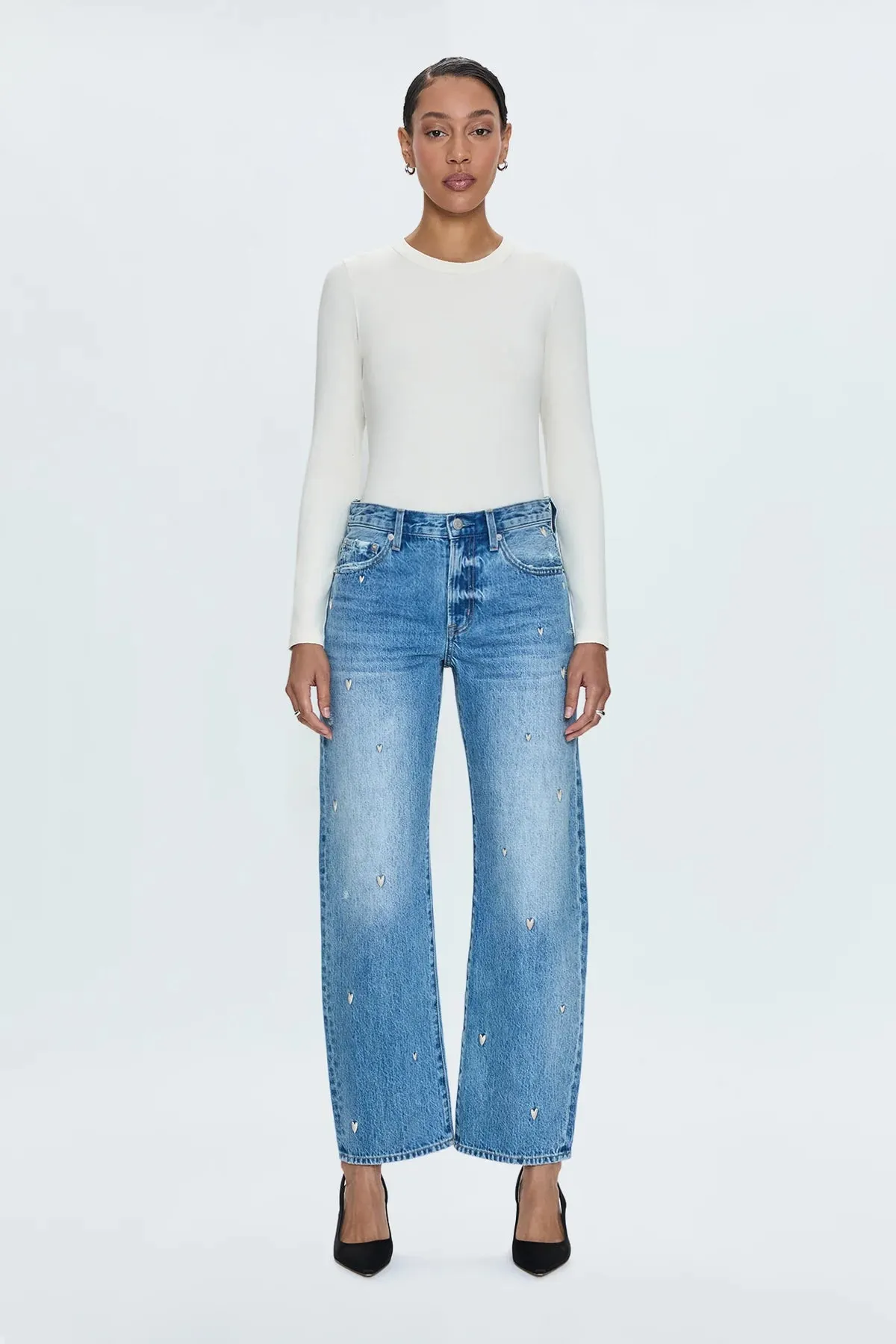 Pistola Lexi Mid Rise Bowed Straight