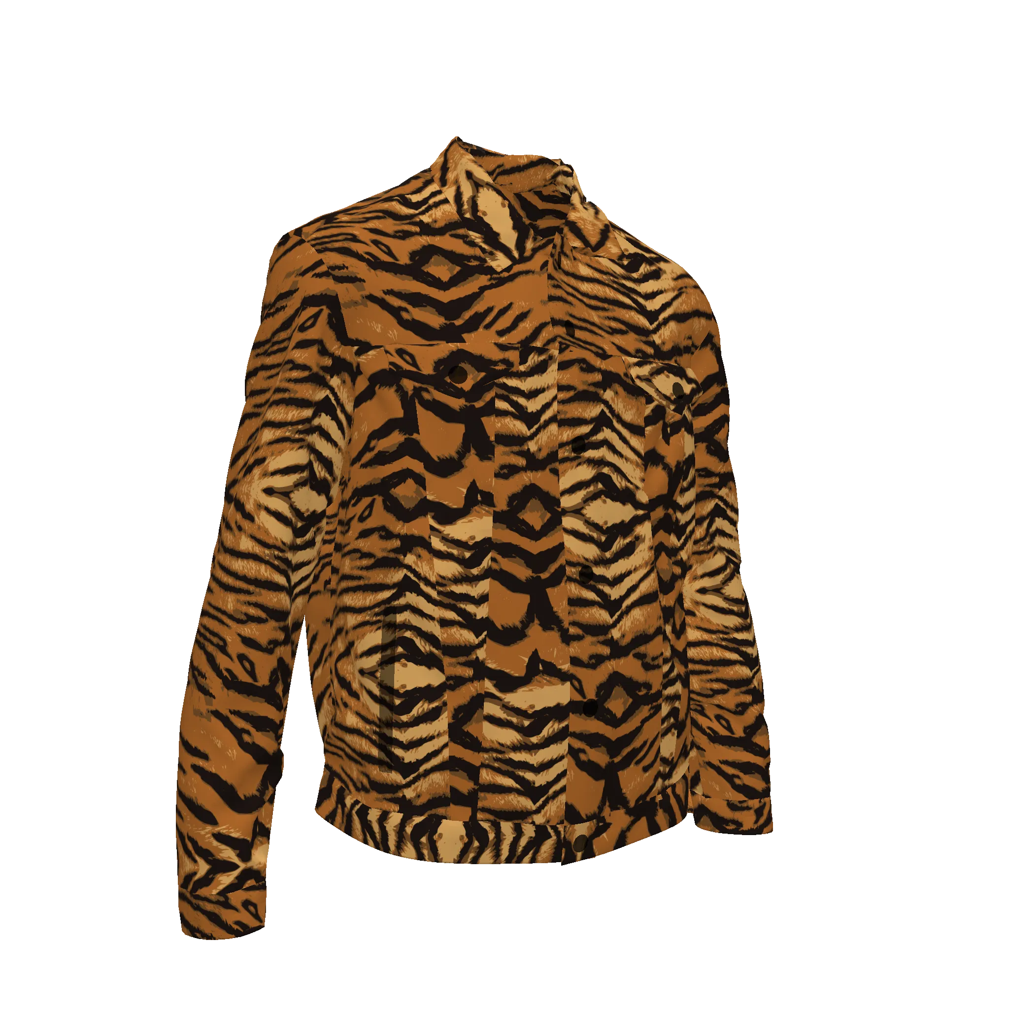 Poplin Tiger Shirt Jacket (Shirt Weight)