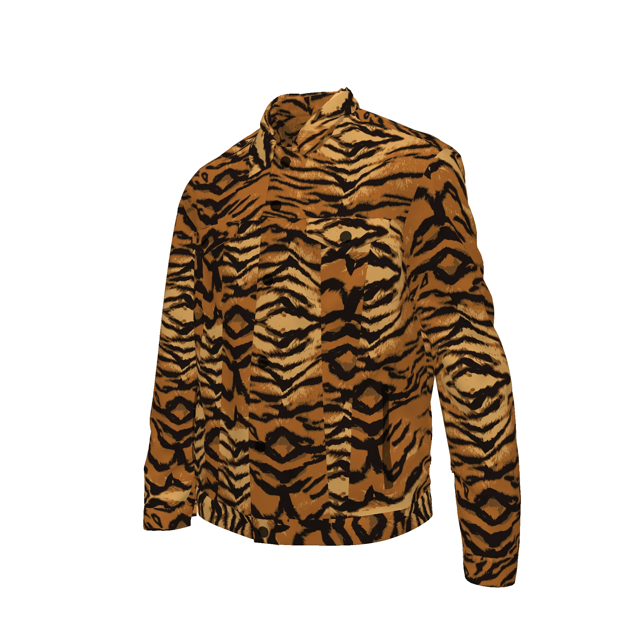 Poplin Tiger Shirt Jacket (Shirt Weight)