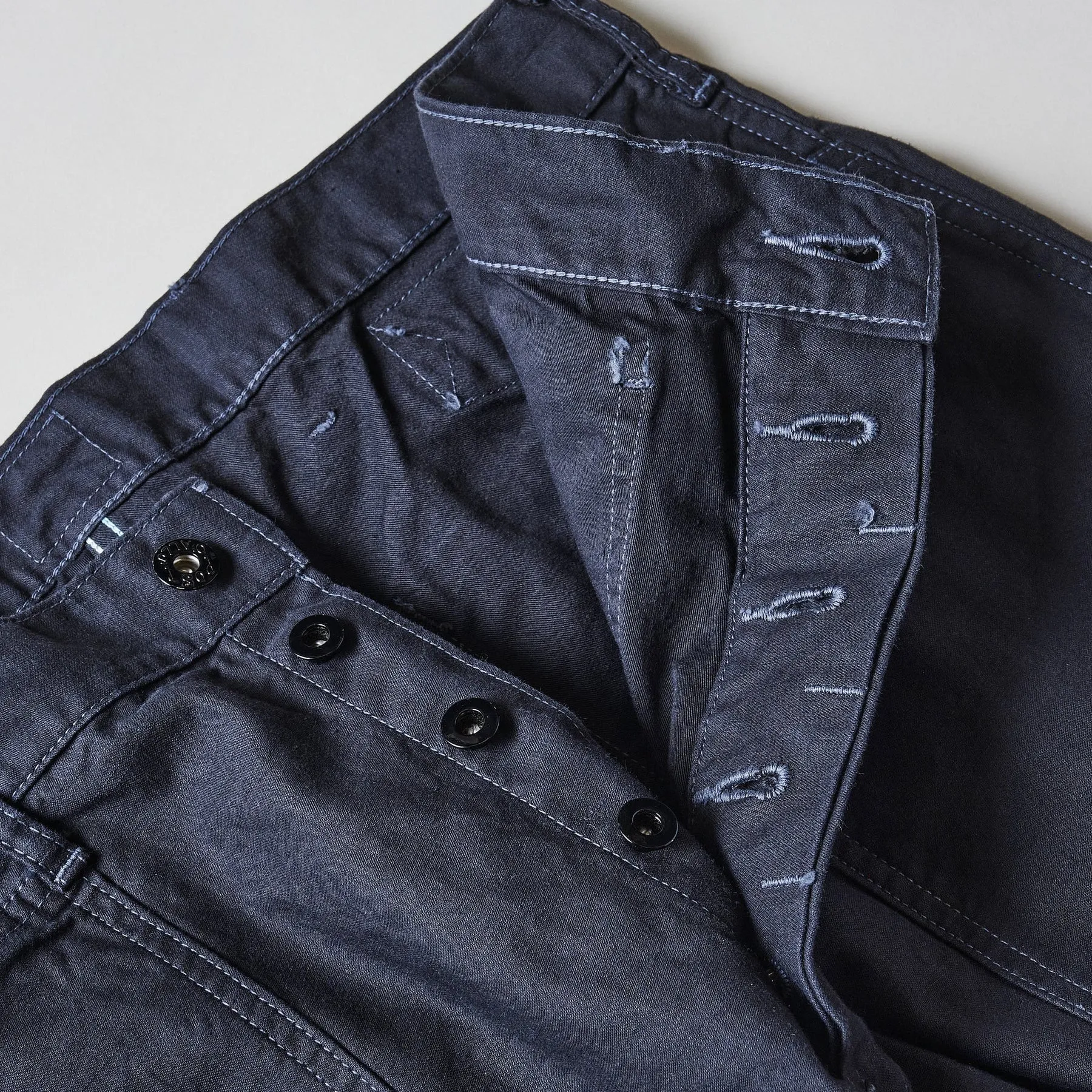 POST O'ALLS Army Pants : vintage sateen charcoal