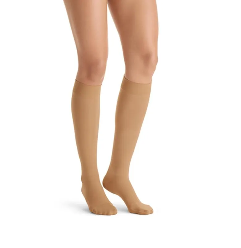PR/1 JOBST ULTRASHEER WOMEN, KNEE HIGH, 15-20MMHG, MD, SUNTAN, CLOSED TOE
