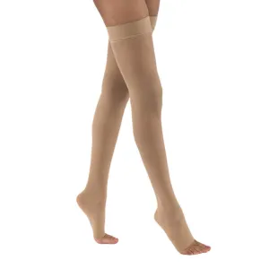 PR/1 JOBST ULTRASHEER WOMEN, THIGH HIGH W/SIL DOT BAND, 20-30MMHG, SM, NATURAL, OPEN TOE