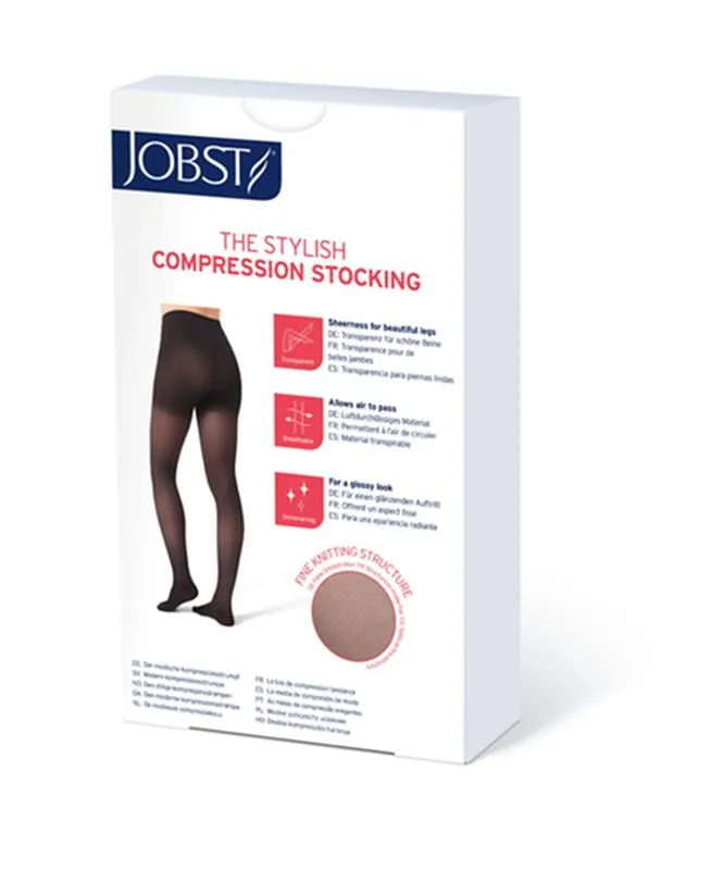 PR/1 JOBST ULTRASHEER WOMEN, WAIST HIGH, 15-20MMHG, SM, ESPRESSO, CLOSED TOE