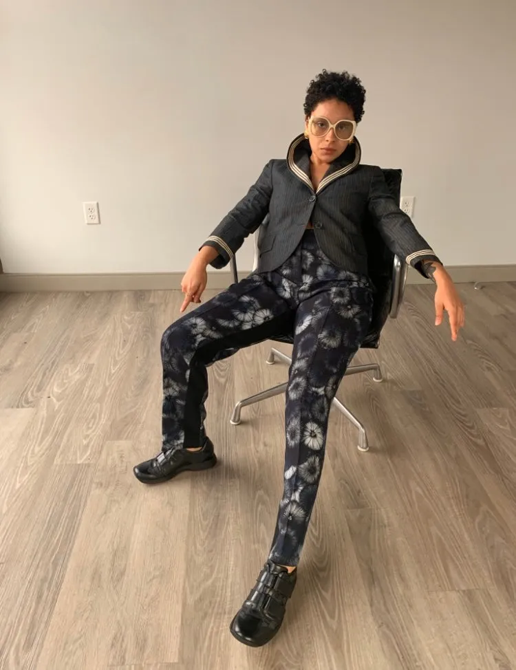 Prada Vintage Flower Trousers