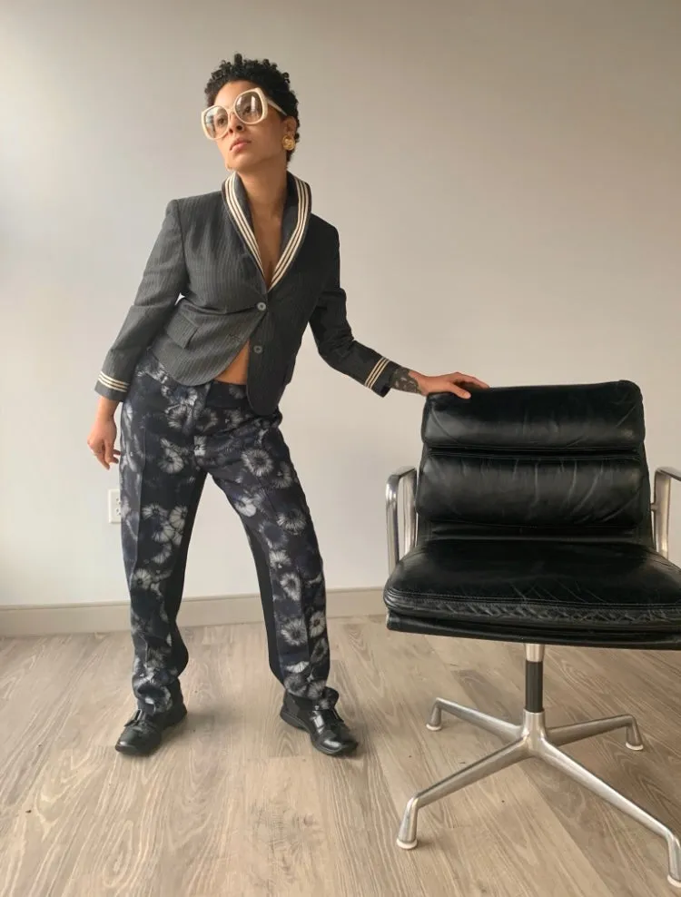 Prada Vintage Flower Trousers