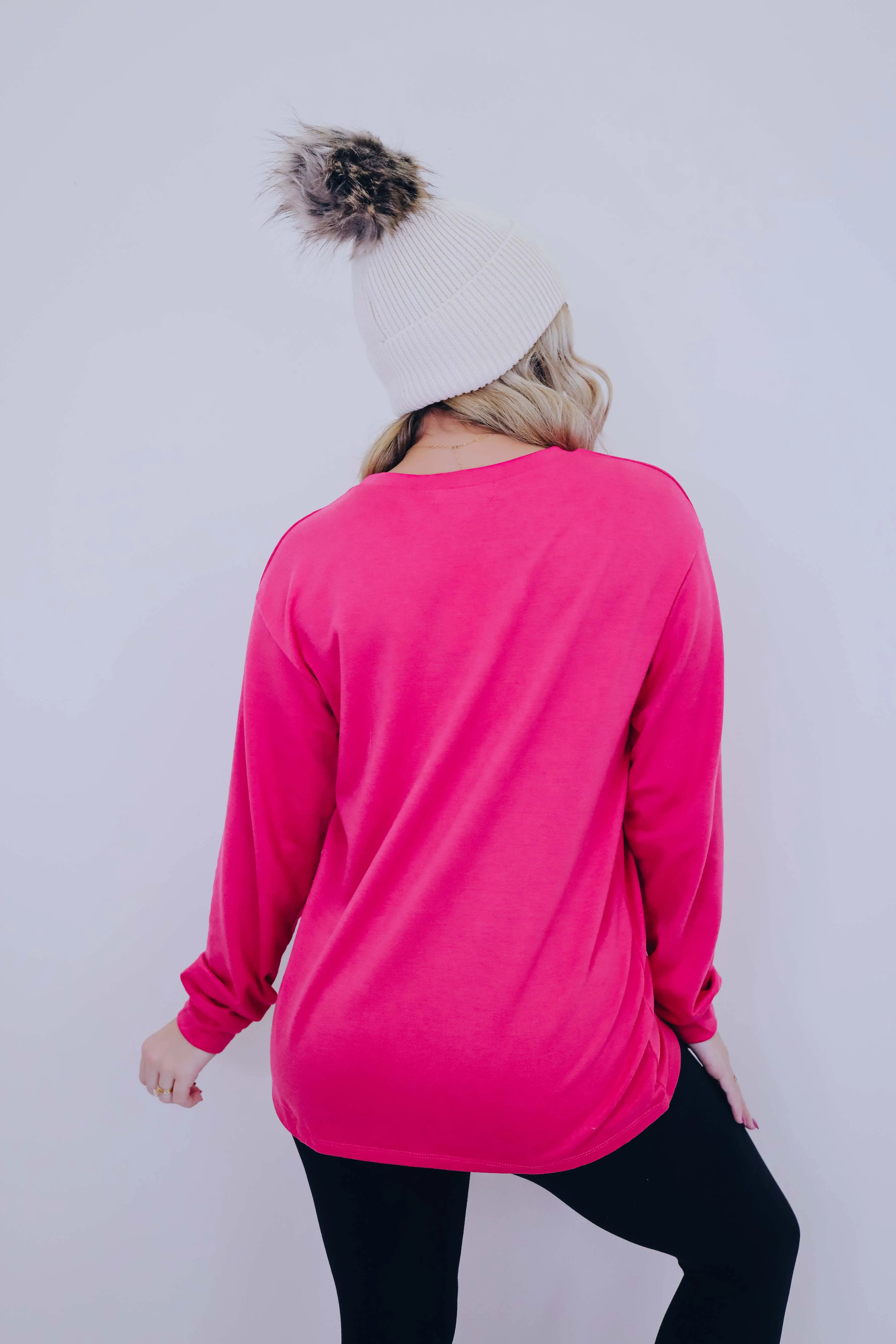 "Merry & Bright" Chenille Patch Top