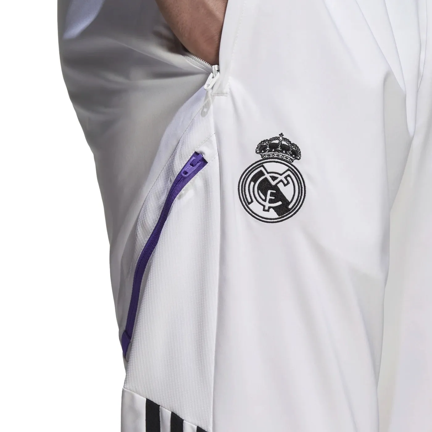 Real Madrid white presentation soccer tracksuit 2022/23 - Adidas