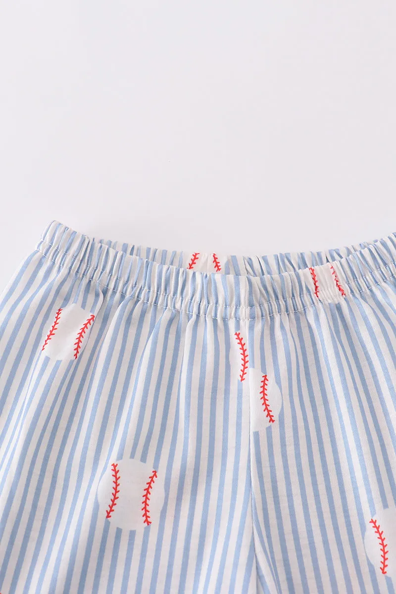 Red Stripe Baseball Set