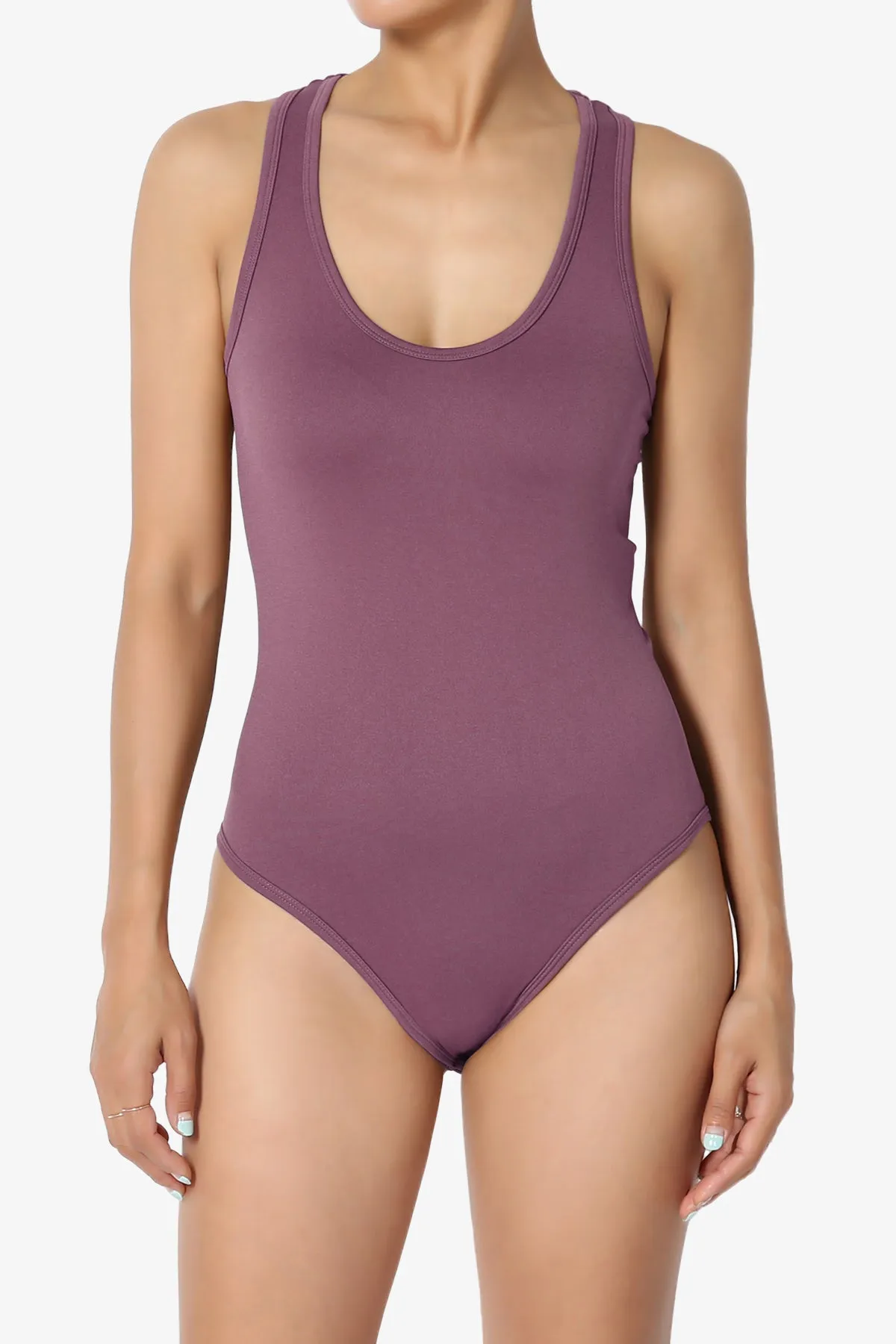 Rego Sleeveless Scoop Neck Seamless Bodysuit