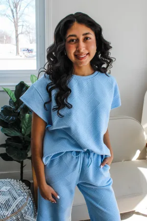 Relax & Reset Top • Baby Blue