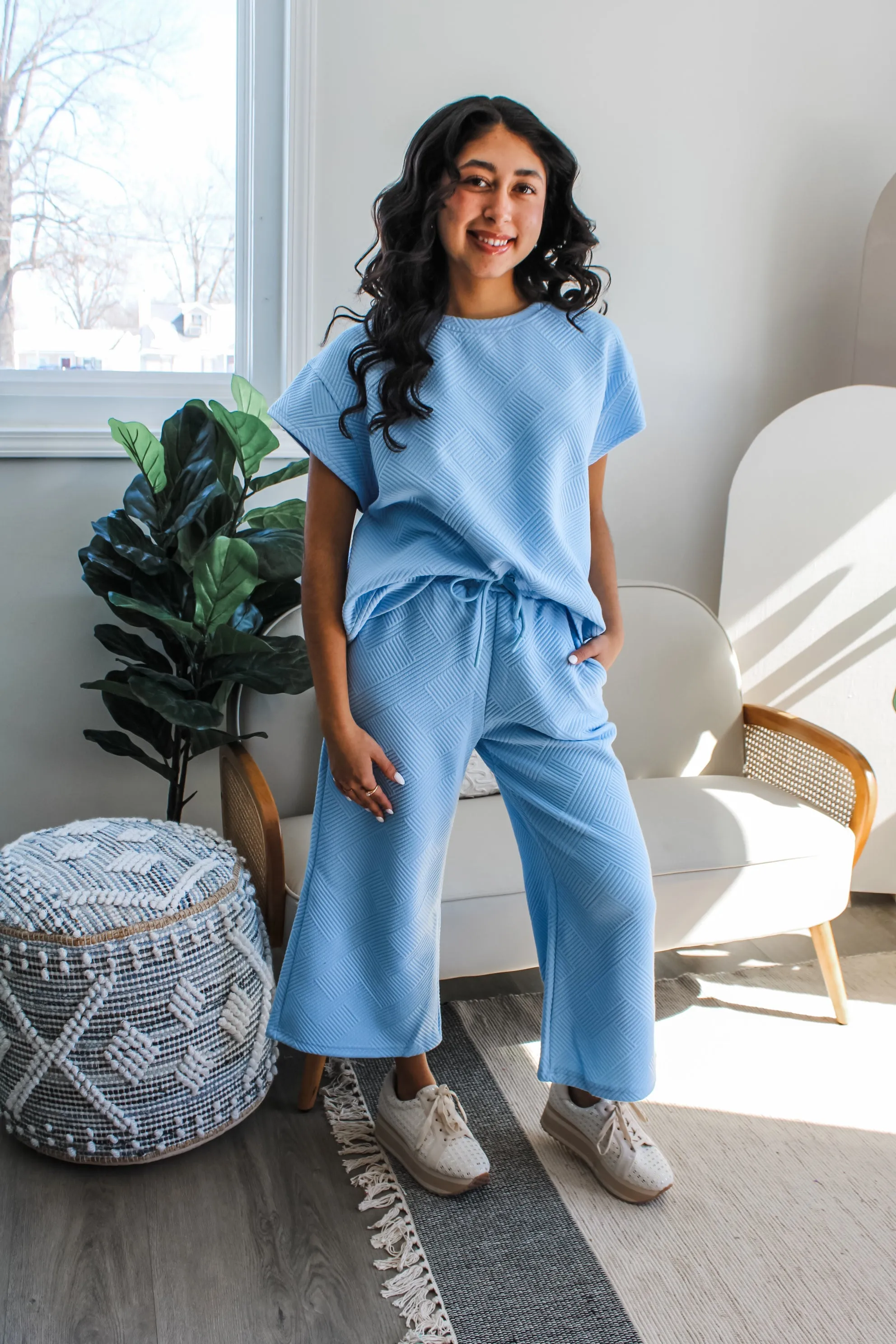 Relax & Reset Top • Baby Blue